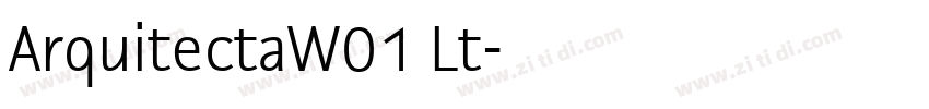 ArquitectaW01 Lt字体转换